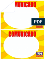 Comunicado Vidros