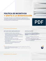 Política de Incentivos y Apoyo A La Investigación