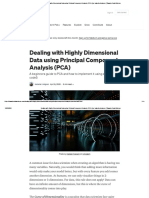 Dealing With Highly Dimensional Data Using Principal Component Analysis (PCA)