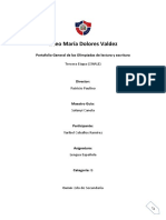 Olimpiada de Literatura Primera, Segunda, Terceera Etapa y Cuarta Yaribel