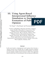 Using Agent-Based Interpersonal Influence Simulation To Study The Formation of Public Opinion