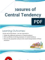 Lesson 2.3-Measures of Central Tendency