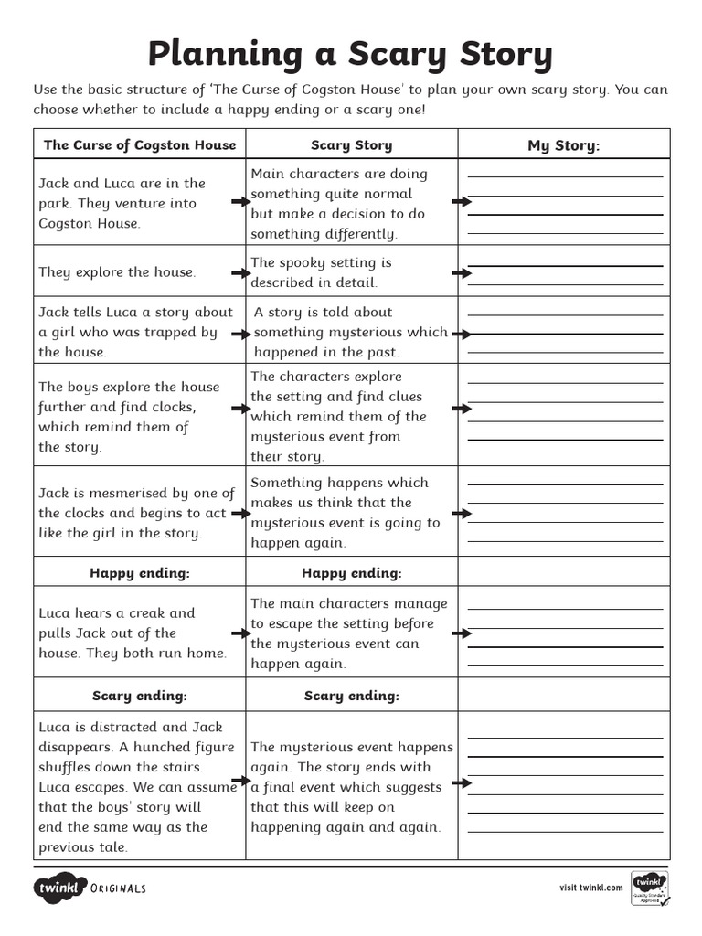 Planning A Scary Story PDF