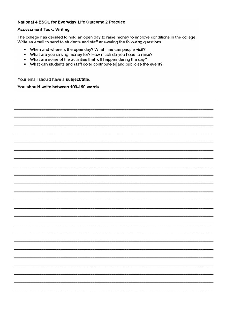 Week 04 - Template For Practice Writing | PDF