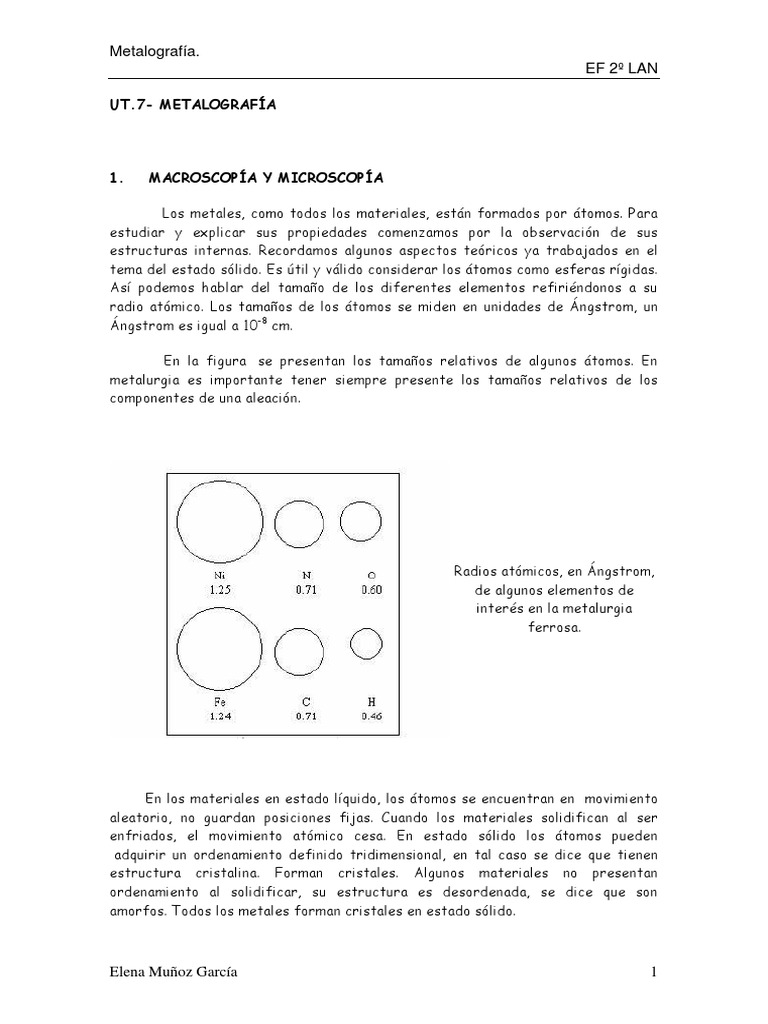 Introducción a la Metalografía | PDF | Rieles | Cristal