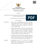 Perbup Sleman No. 80 Tahun 2016 TTG Kedudukan, Susunan Organisasi, Tugas Dan Fungsi, Serta Tata Kerja Dinas Lingkungan Hidup