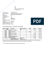 Account Statement From 1 Apr 2022 To 24 Jan 2023: TXN Date Value Date Description Ref No./Cheque No. Debit Credit Balance