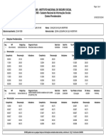 Histórico de contribuições previdenciárias