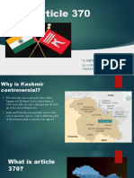 Why Kashmir is controversial and what is Article 370