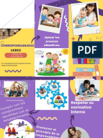 Yellow and Purple Creative Back To School Admission Brochure