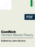 the Conflict Series John Burton Eds Conflict Human Needs Theory 1990 Palgrave Macmillan Uk PDF