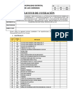 Cotizacion Canal - Luis Carranza