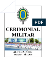 Cerimonial Militar: Alterações 2014-2016