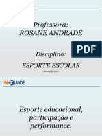 6 - Esporte Educacional, Participação e Performance