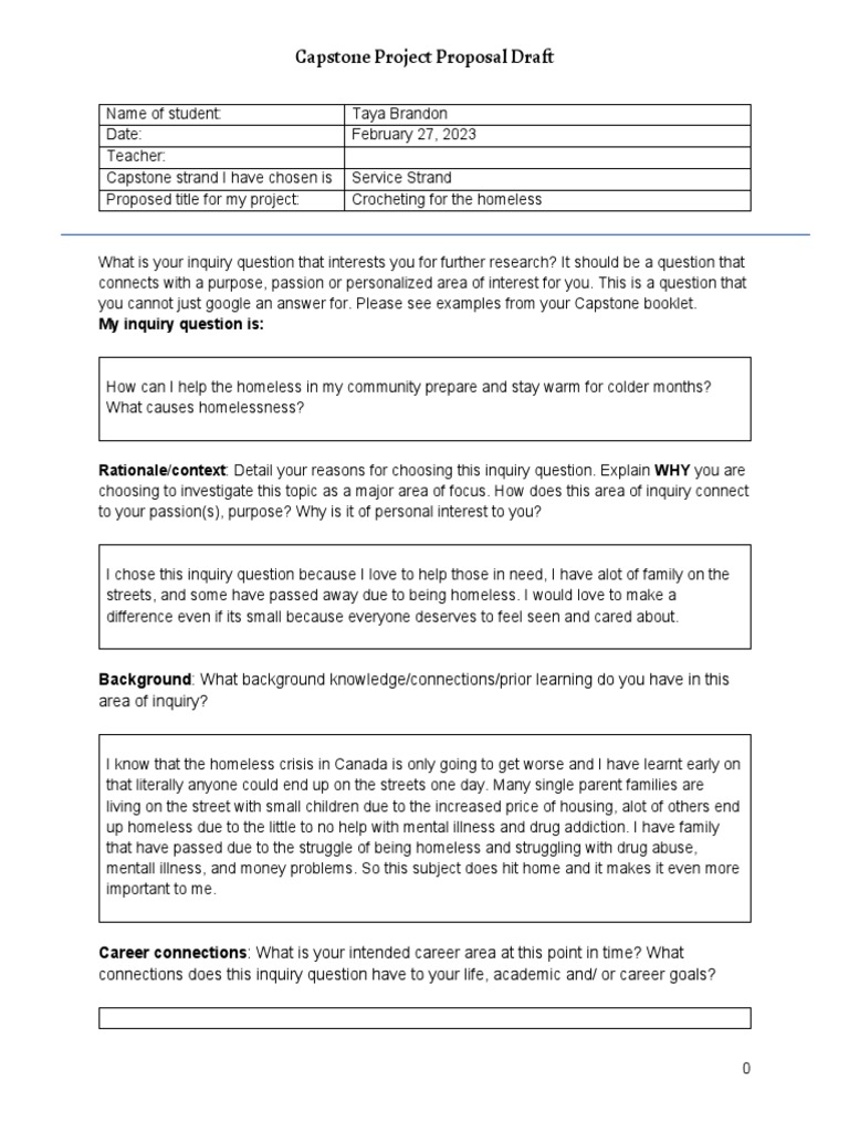 Use This One Edited Capstone Project Propos Download Free Pdf