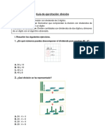 Guía de Ejercitación. División