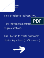 ChatGPT Interview Prep: Personalized Stories, Questions & Feedback