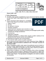 CPD Traffic Crash Investigations Policy Statements 