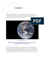 Origen Del Planeta