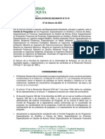 Resolución 0110 Convocatoria Representante Estudiantil