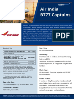 Air India B777 Captain Brief - Updated 25jan
