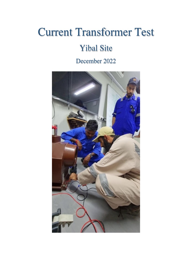 Comprehensive Current Transformer Testing and Analysis at the Yibal Substation PDF