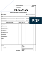 Hotel Bill Format - PDF - 2