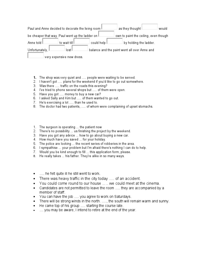 Living Room Mishap and Language Exercises | PDF