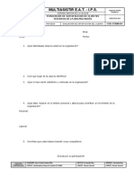 Formato Evaluacion de Satisfaccion de Clientes Internos de La Organización