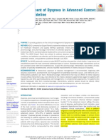 Management of Dyspnea in Advanced Cancer - ASCO Guideline