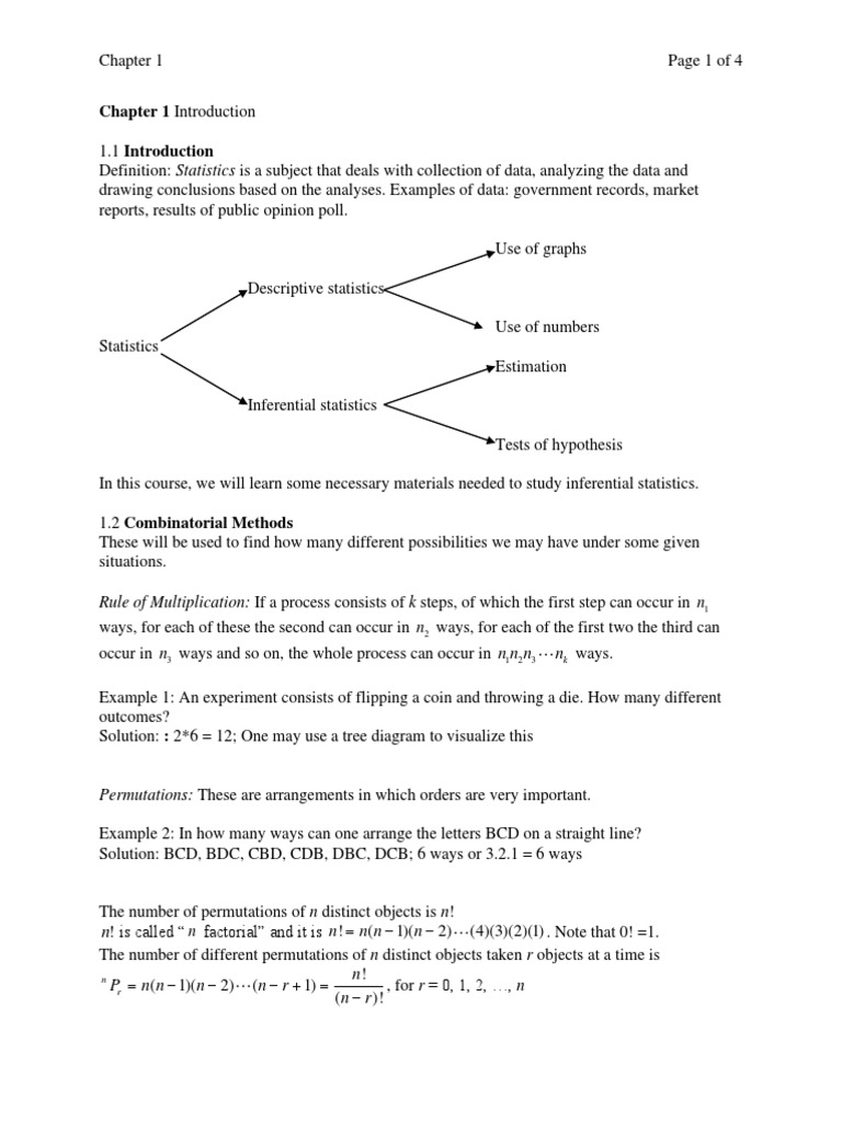 Chapter 1 | Download Free PDF | Statistics | Analysis