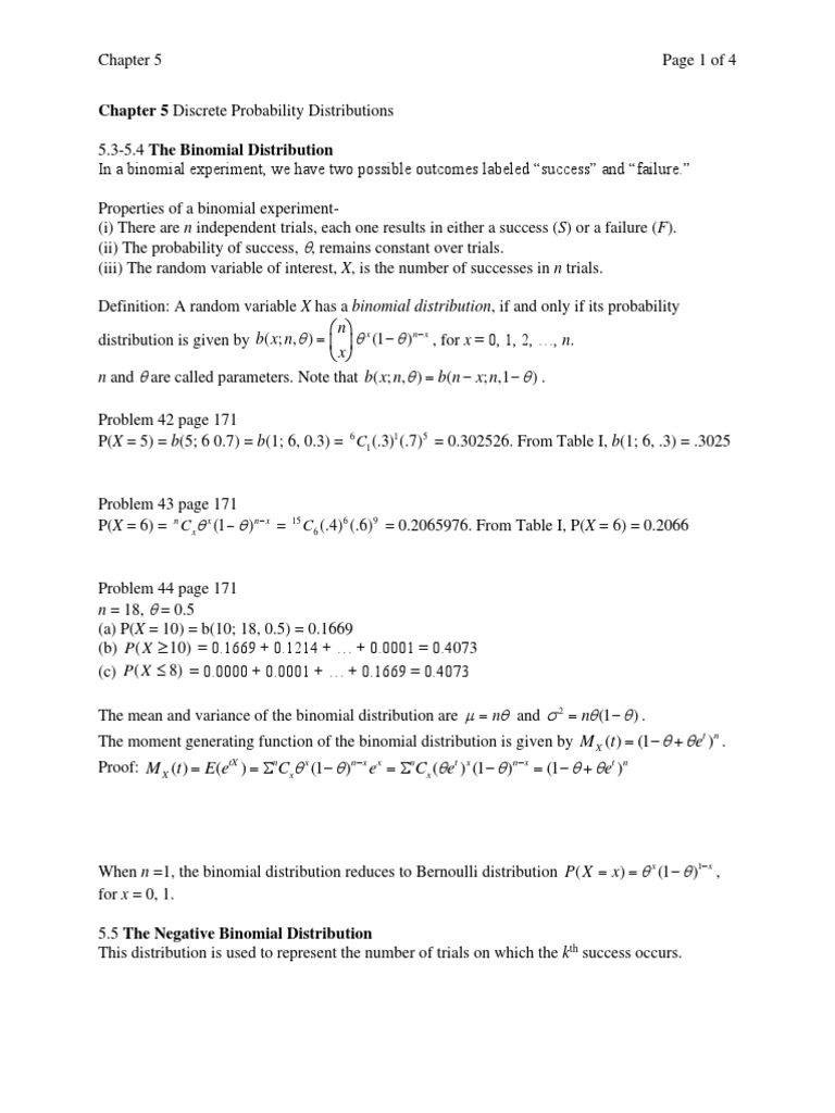 Chapter 5 PDF Probability Distribution Scientific Theories