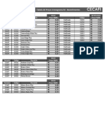 Tabela de Preços Cronograma RJ 2022 - Revestimentos e Pisos
