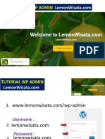 Tutorial Web Lemonwisata Dotcom Wp-Admin