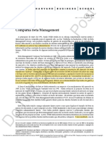 Compañia Beta Management - Caso Harvard