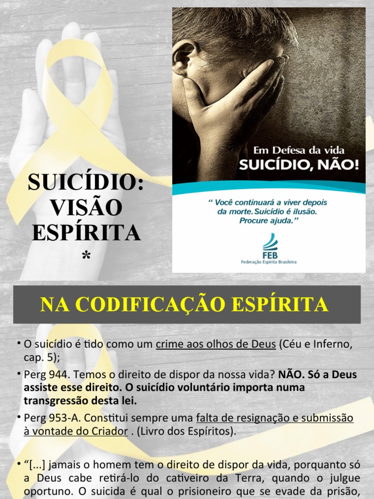 Suicidio Visao Espirita | PDF | Suicídio | Espiritismo