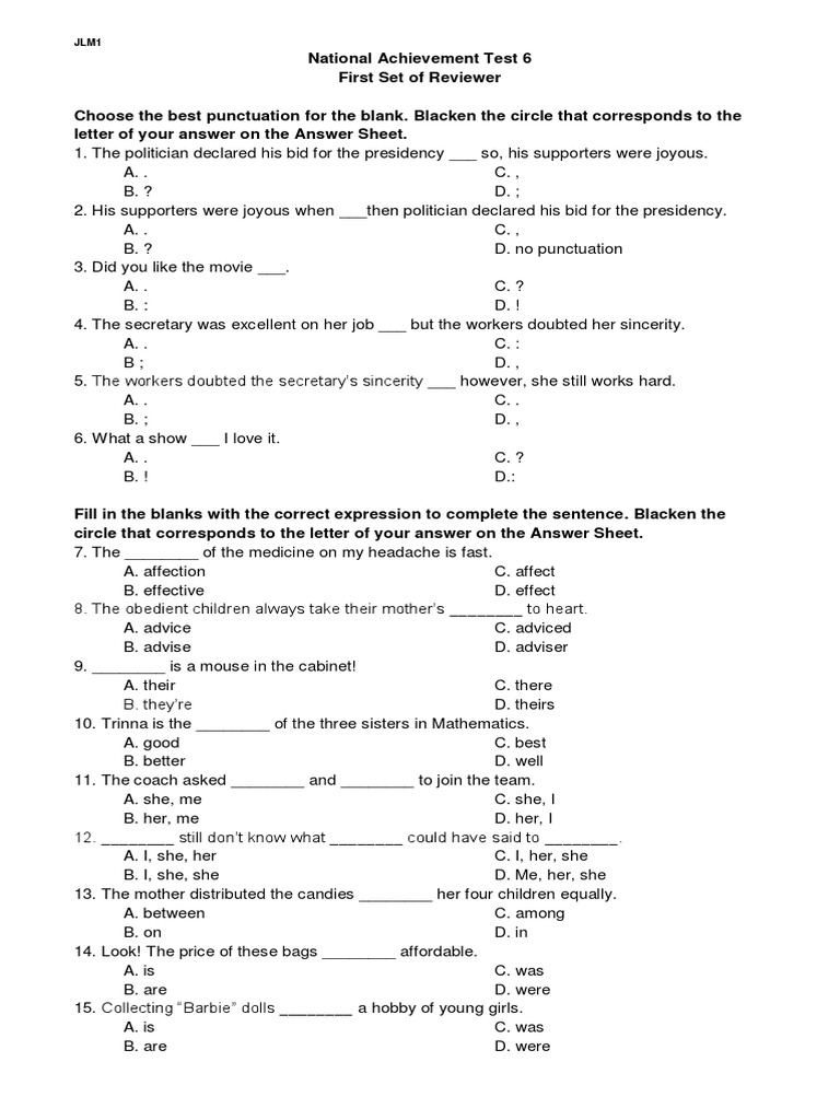 NAT Reviewer Grade 6 Version 5 | PDF