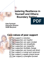 Fostering Resilience in Yourself and Others Boundary Setting