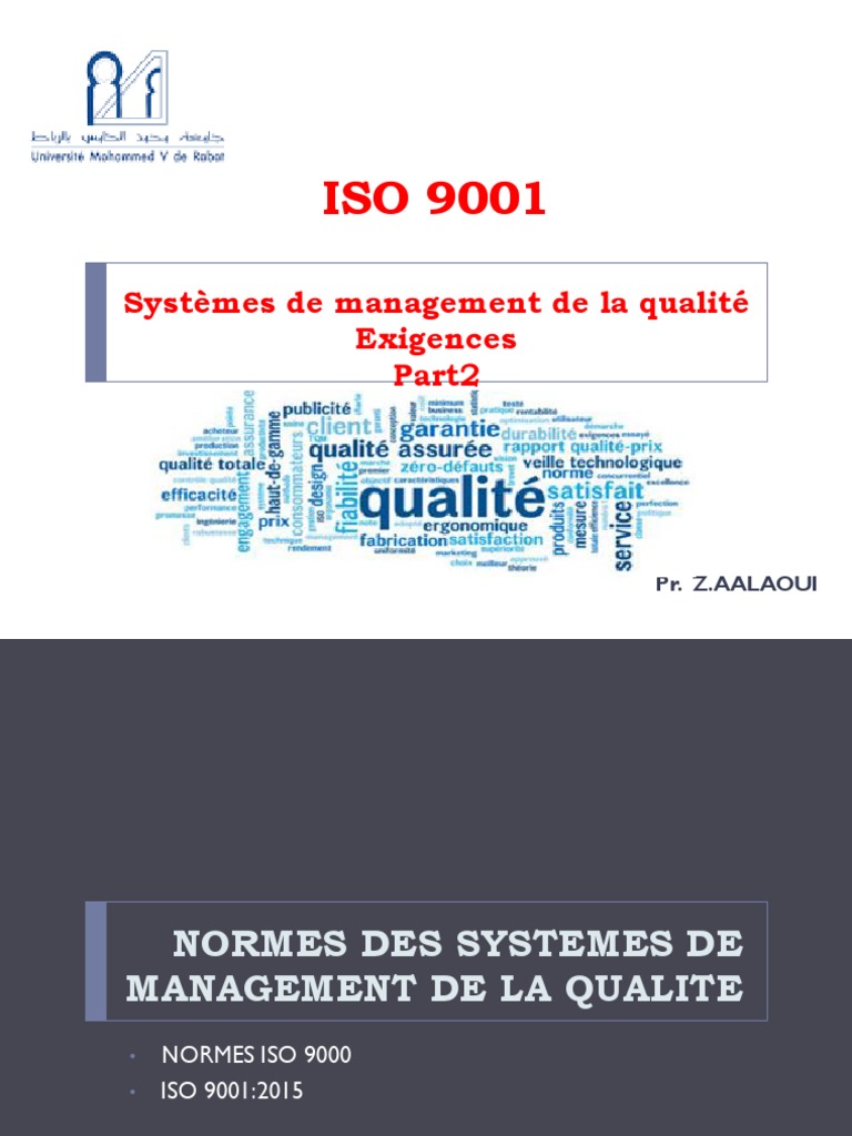 Normes ISO 9001 : Guide et Exigences | PDF | Management de la qualité ...