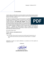 Carta de Auspiciantes