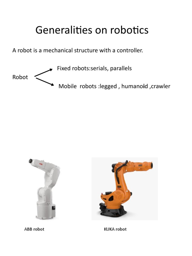 Generalities On Robotics | PDF