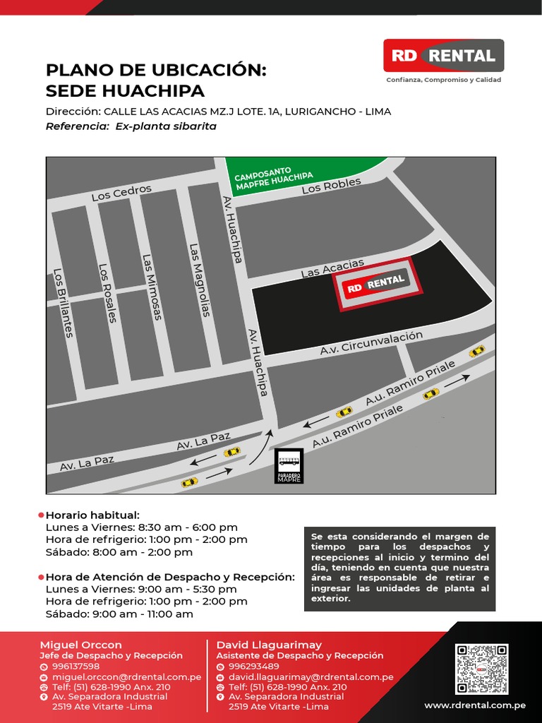 Plano de Ubicacion - Nueva Sede Huachipa RD Rental | PDF