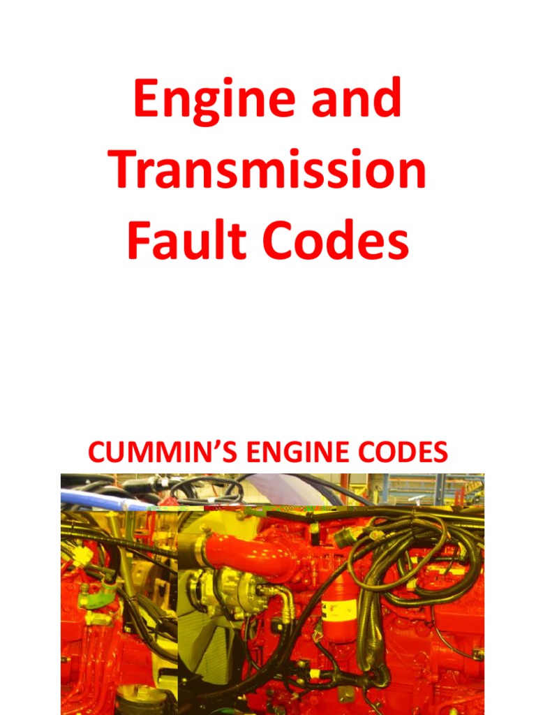 Engine and Transmission Fault Codes PDF Manual Transmission Vehicle Parts