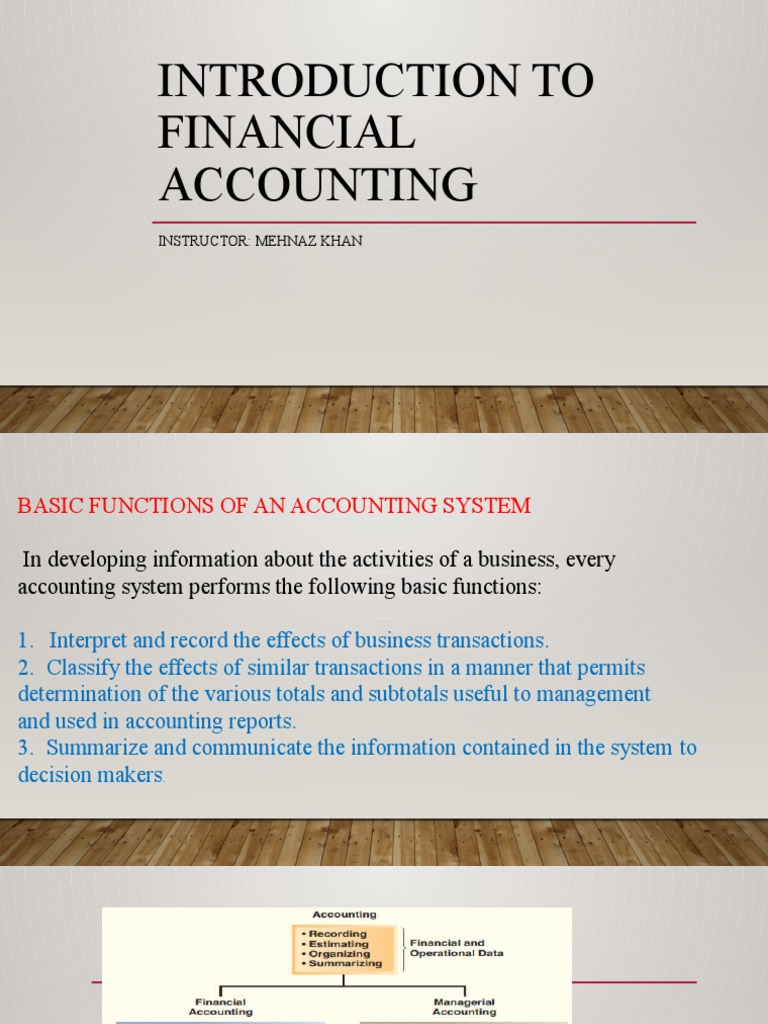 Introduction To Financial Accounting | Download Free PDF ...
