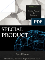Special Products and Factoring