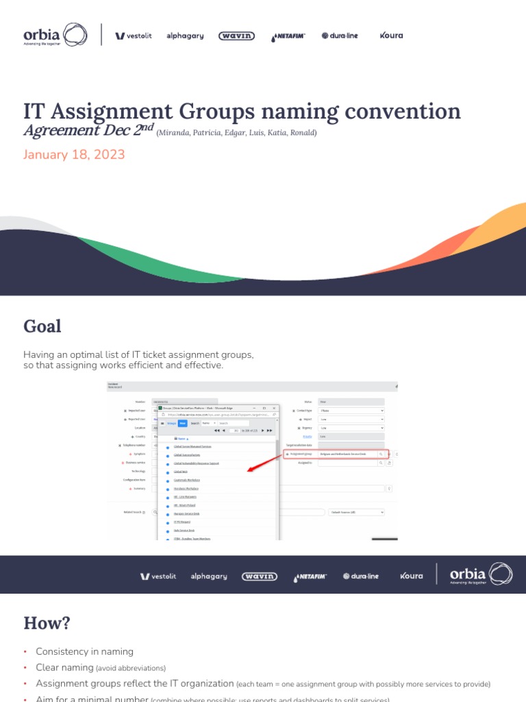 IT Assignment Group Naming Guide | PDF | Software | Computing