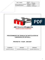 Procedimiento de Trabajo de Instalacion de Tabiqueria de Drywall Coar Ancash