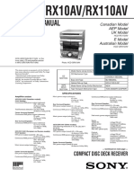 Sony+Hcd Grx10av Rx110av