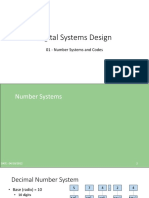 Lecture 01 - Number Systems and Codes