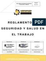 Risst-Sso-001 Reglamento de Seguridad y Salud Den El Trabajo Aprobado Por El CSST 2022